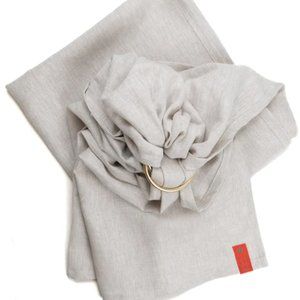 Sakura Bloom Ring Sling Baby Carrier Linen Flax